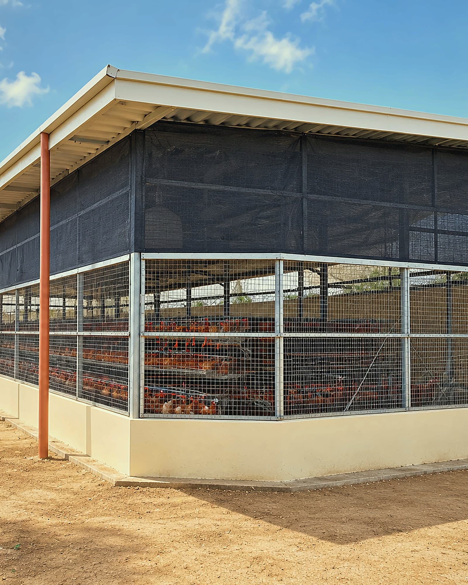 The KR Farms layer house at the Eleme livestock campus